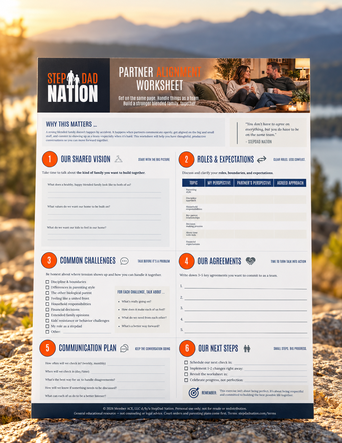 The Partner Alignment Worksheet product mockup